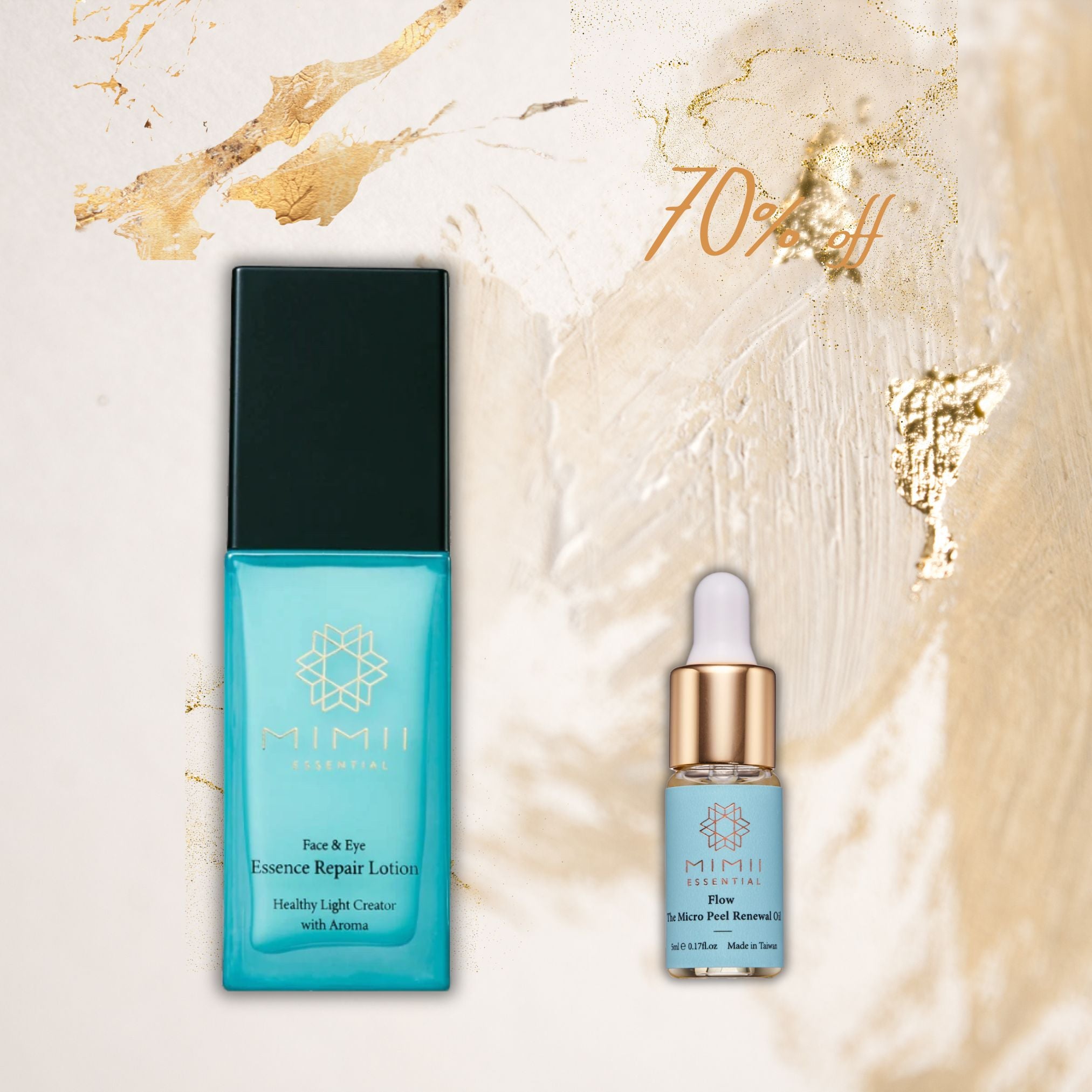 限量3瓶超值體驗組:新品-升級版靜心奇蹟-全面重生修護乳+暢然心流-毛孔緊緻煥膚精萃油